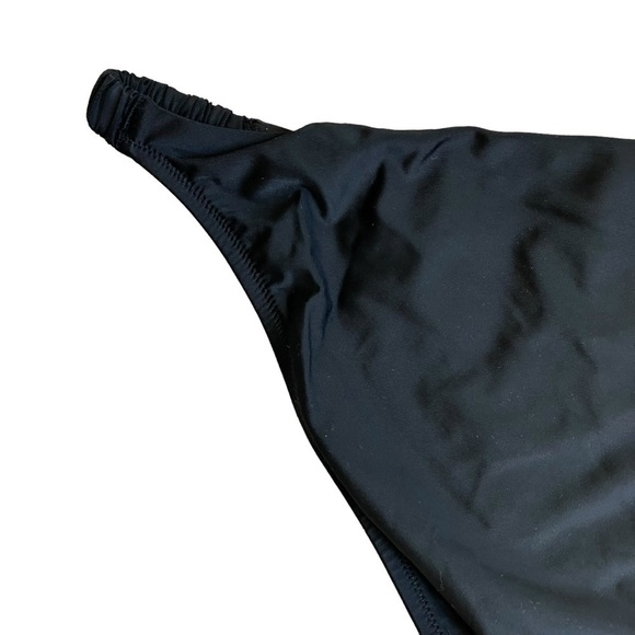 NWT J. Crew Scrunchie Strap Full-coverage Bikini Bottom Black Sz XL - Picture 8 of 13
